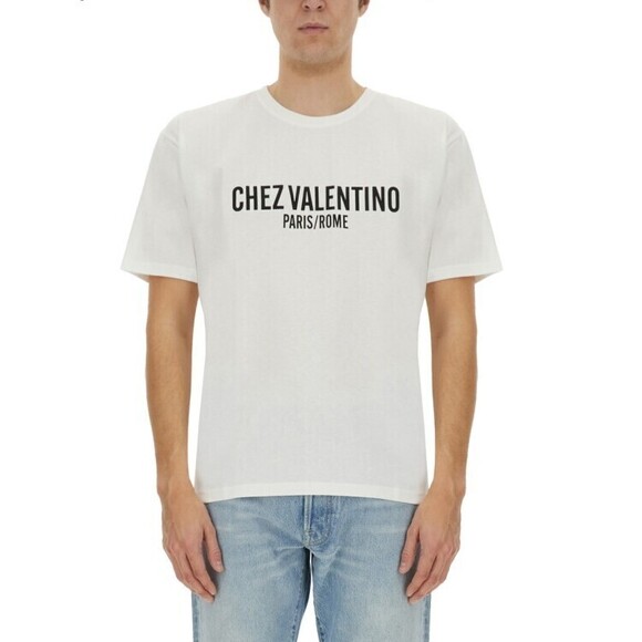 Valentino Cotton T-Shirt With Print - NWT